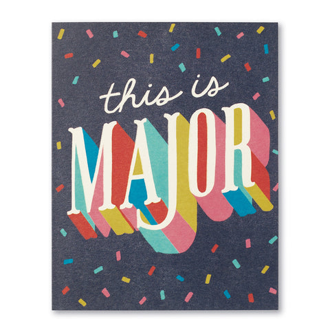 Congratulations Greeting Card - This Is Major