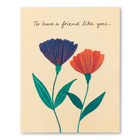 Friendship Greeting Card - To Have A Friend Like You