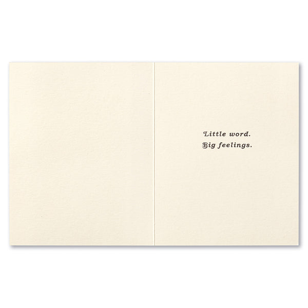 Goodbye Greeting Card - Bye