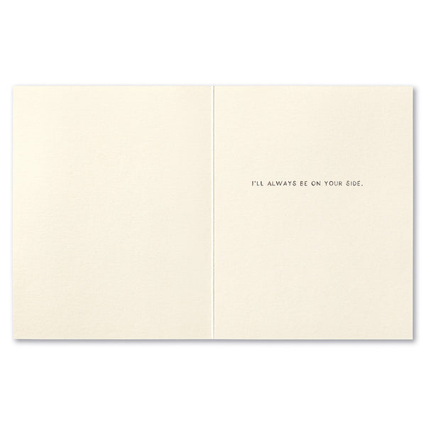 Tough Times Greeting Card - I'm Not Going Anywhere.