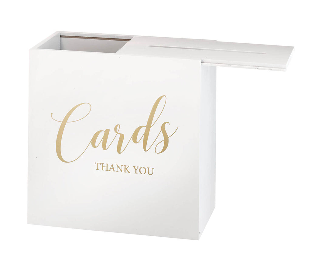 GA506 Antique White Card Box -Christian, Wedding Card Holder