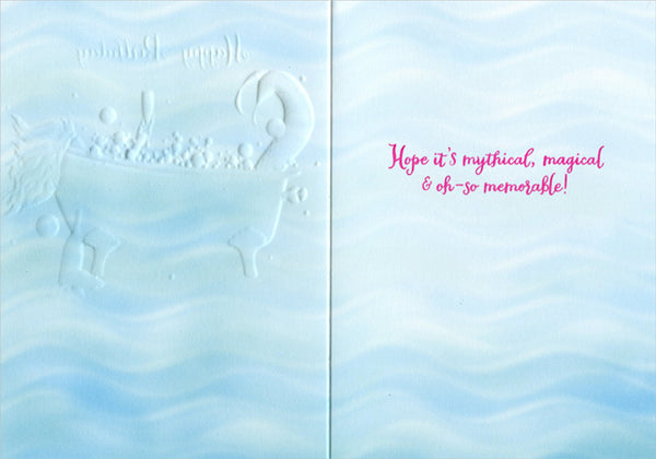 Birthday Greeting Card - Mermaid Bubble Bath