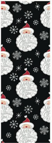 Premium Christmas Wrapping Paper - 35 Sq. Ft. - Contemporary Santa