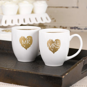 Brush of Love Mr. & Mrs. Mug Set