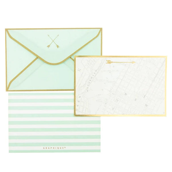 Never Stop Exploring - Flat Thank You Notes & Envelopes - 50 ct