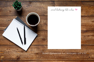 Social Distancing Like A Boss - 18 ct. Flat Notecards with envelopes