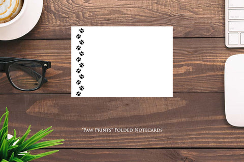 Paw Prints  - 12 ct. Folded Notecards gift set