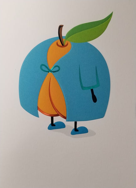 Get Well Greeting Card - Feel Peachy Soon