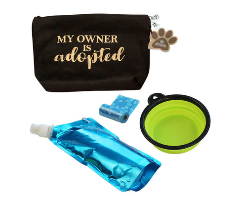 Dog Travel Kit "My Owner is Adopted"