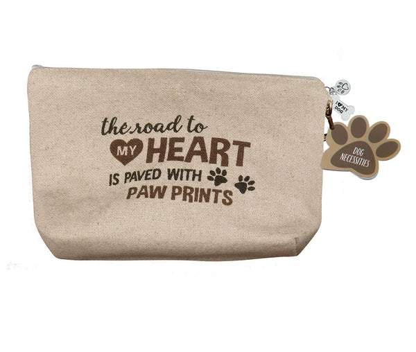 Dog Travel Kit "Road to My Heart is Paved with Paw Prints"