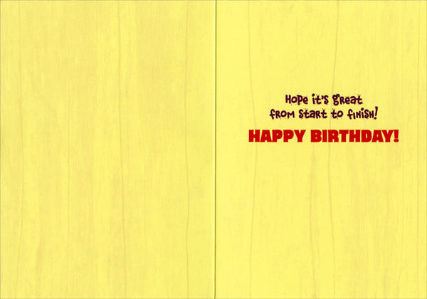 Birthday Greeting Card  - Party Pig Pie