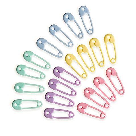 Baby Shower Safety Pin Favors - 20ct. Multicolor