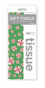 Gift Tissue - Peppermint Tissue Paper - 8 ct