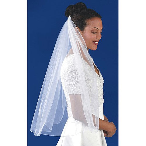 Rolled Edge Single Layer Bridal Veil