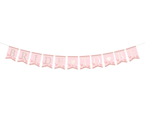 Pink & Gold Bride-To-Be Bunting