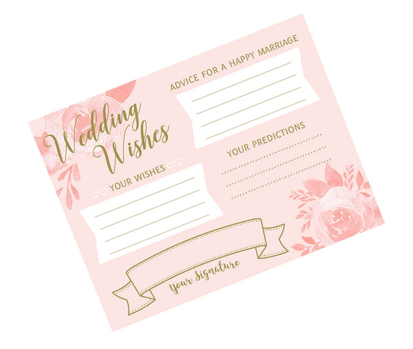 24 Bridal Shower Wishes Cards