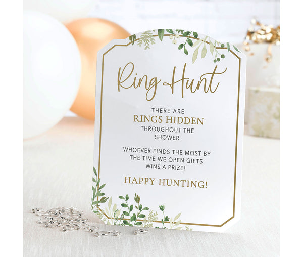 Put a Ring on It and Ring Hunt Bridal Shower Games (25 rings)