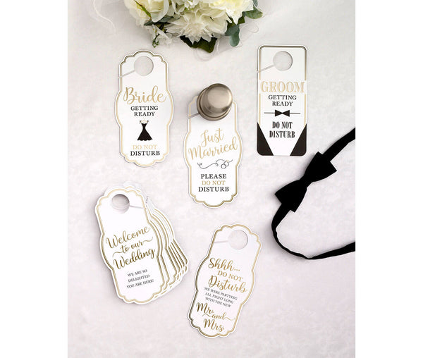 15 Gold Wedding Door Hangers for Guests and more