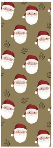 Premium Christmas Wrapping Paper - Santa with holly 25 Sq. Ft.