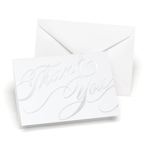Silver Unending Gratitude Thank You Card Set - 50 ct.
