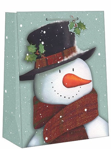 Large Holiday Gift Bag - Snowman