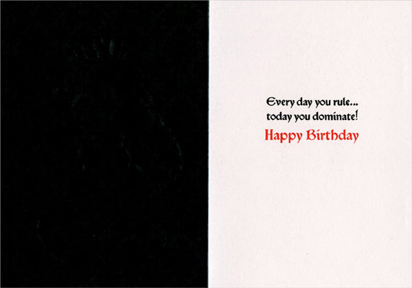 Birthday Greeting Card  - Strawberry Wearing Chocolate