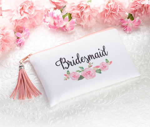 Watercolor Floral Bridesmaid Survival Bag