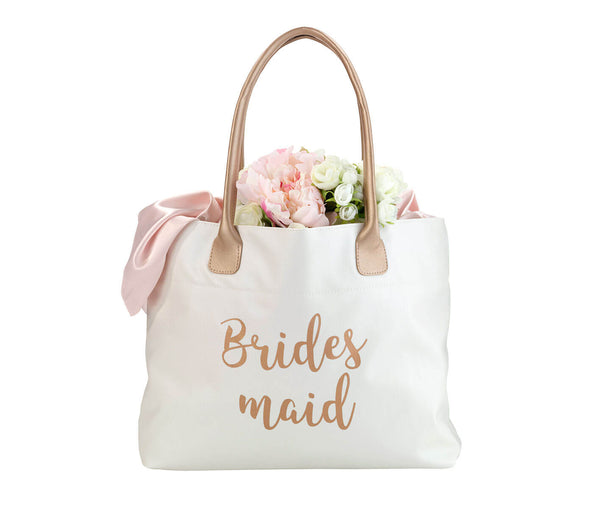 Gold Bridesmaid Tote Bag