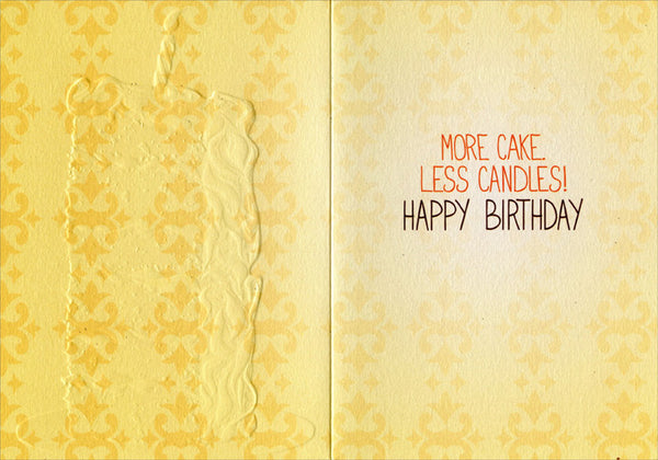 Birthday Greeting Card - Tall Slice of Cake