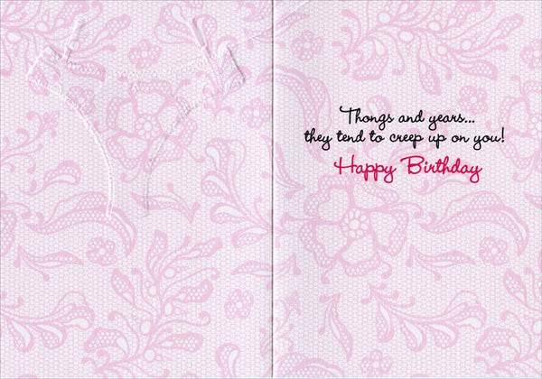 Birthday Greeting Card - Thong