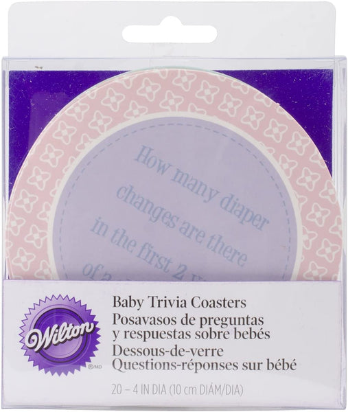 Baby Shower Trivia Coasters