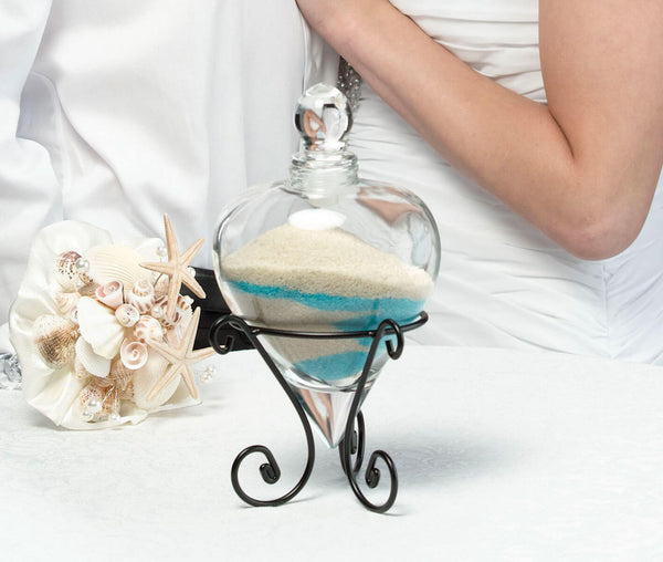 Heart Unity Sand Vase with Stand