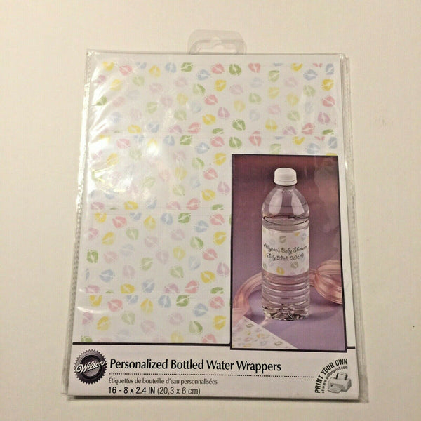 Baby Feet Printable Bottled Water Wrappers