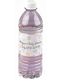 Baby Feet Printable Bottled Water Wrappers