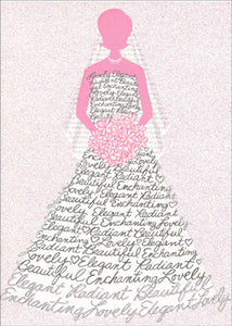 Bridal Shower Greeting Card  - Wedding Dress
