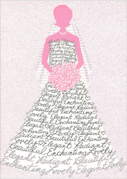 Bridal Shower Greeting Card  - Wedding Dress