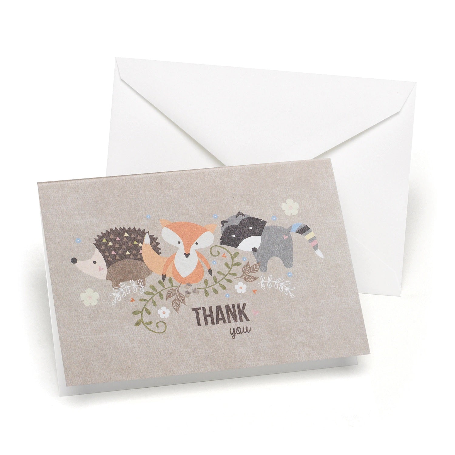 Woodland Animals Thank You Cards - 25 pack