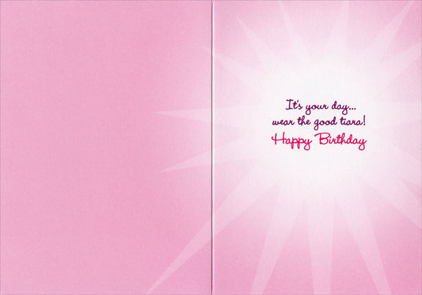 Birthday Greeting Card  - Yorkie Princess