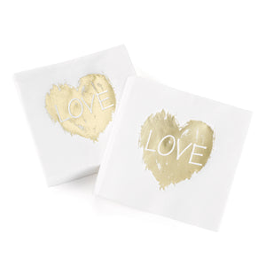 Brush of Love Napkins - 50 count