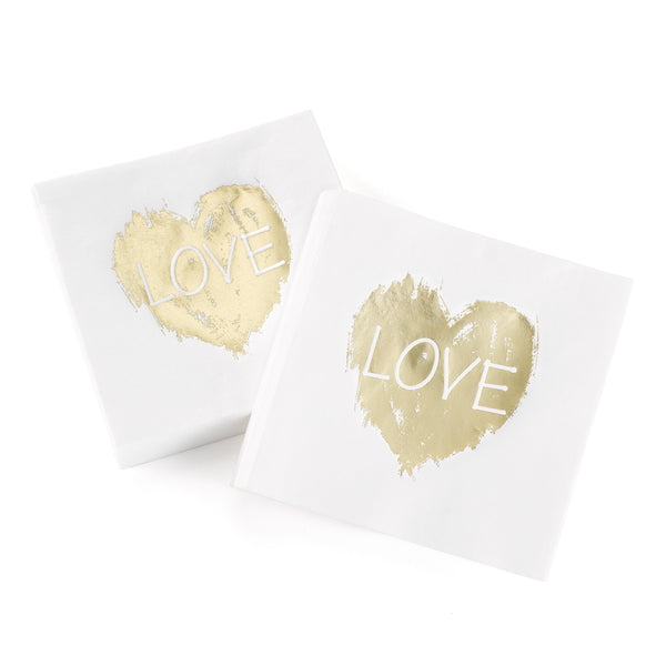 Brush of Love Napkins - 50 count