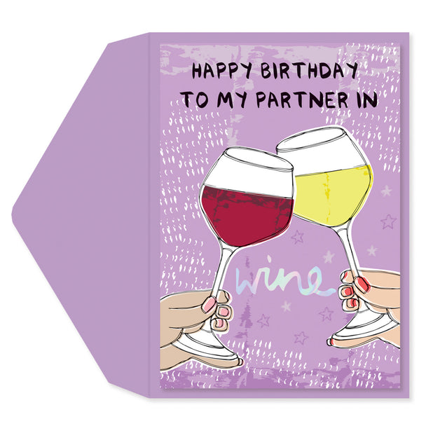 Birthday Greeting Card  - Birthday Wine