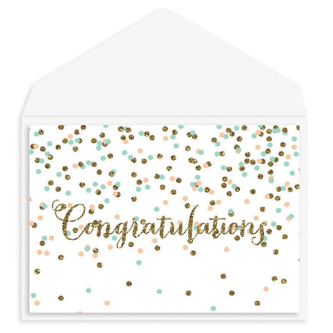 Congratulations Greeting Card - Congrats Confetti