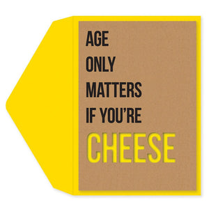 Birthday Greeting Card  - Age Only Matters