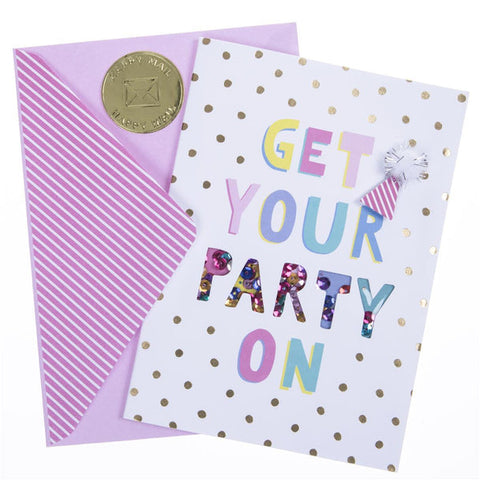 Birthday Greeting Card  - Get Your Party On