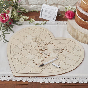 Wooden Puzzle Guest Book