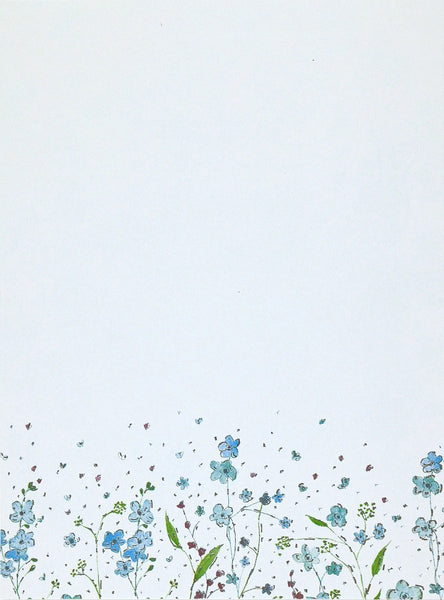 Blue Flowers Letter-Perfect Stationery Set - 24 ct.