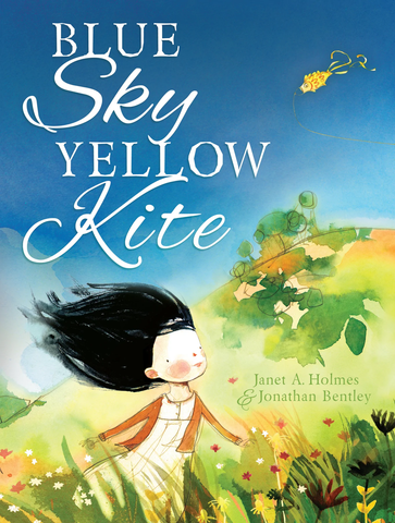 Blue Sky Yellow Kite- by Janet A. Holmes