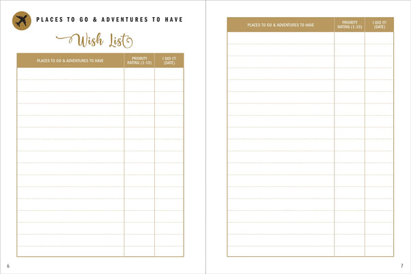 Journal - My Bucket List: Living The Dream