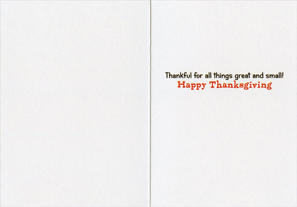 Thanksgiving Greeting Card - Pilgrim Bunnies