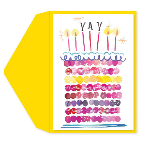 Birthday Greeting Card  - Yay Cake!